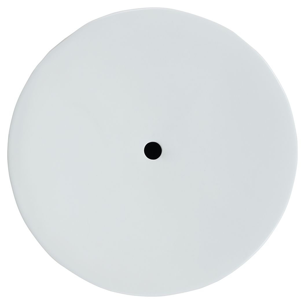 White round stool top with small center opening