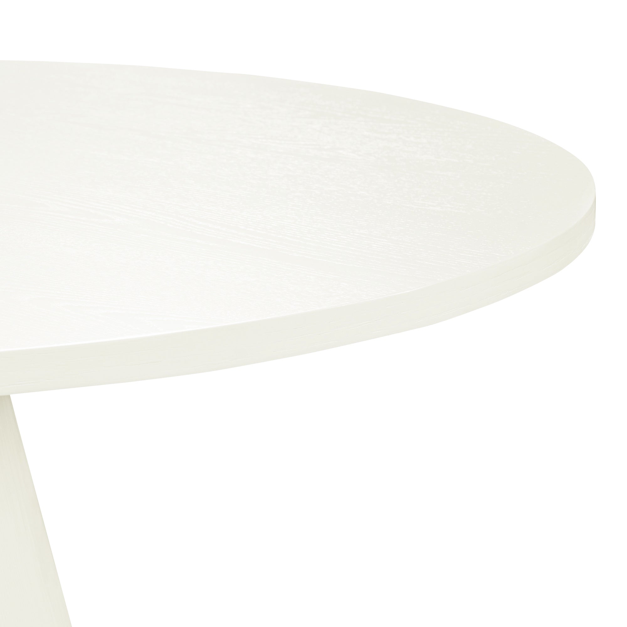 5-Piece Retro Round Dining Set - Creamy White