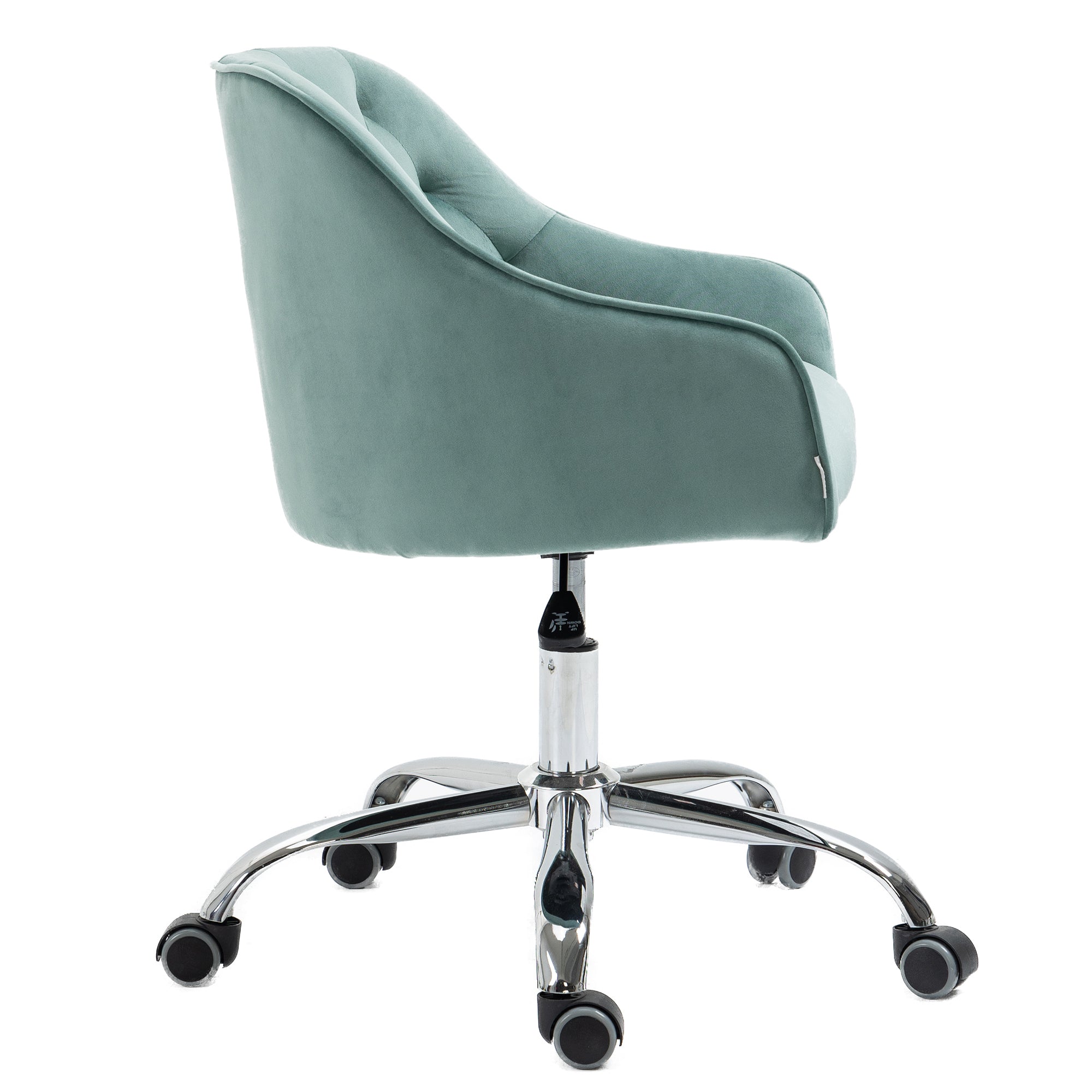 Velvet Swivel Home Office Desk Chair- Mint Green