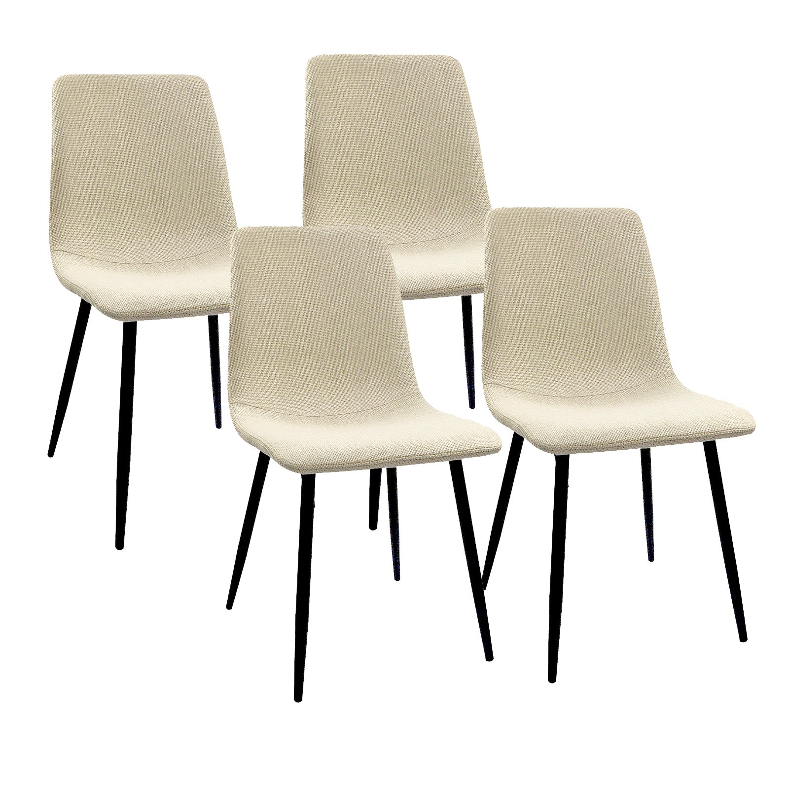 Modern Dining Table & 4 Chairs Set - 47"