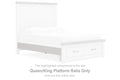 Savonport - Queen/King Platform Rails - White
