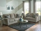 Cascilla - 2 Pc. - Sofa, Loveseat - Pewter