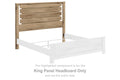 Brozmont - King Panel Headboard - Tan