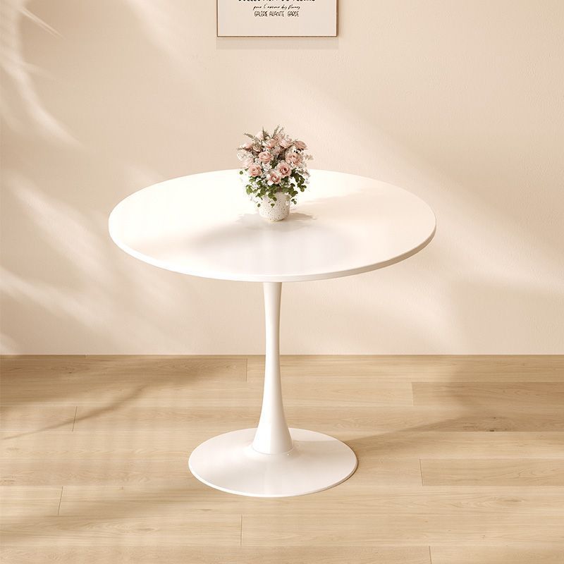 Modern Round Dining Table - 24 Inch White
