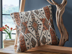 Kierenworth - Pillow (Set of 4) - Sienna / Ivory / Black