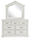 Montelaine - Antique White - Dresser And Mirror