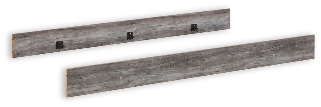 Dark gray panel rails with multiple mounting brackets