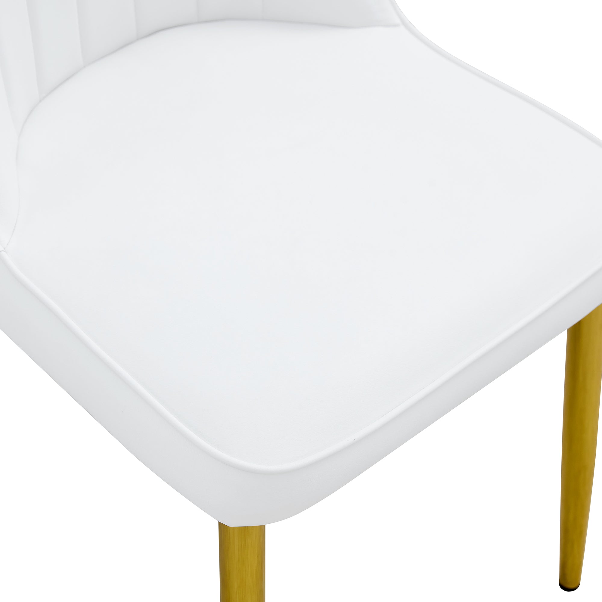 Jade Stone Dining Table & 4 White Chairs