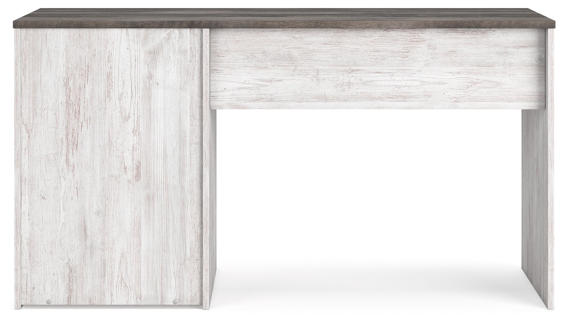 Shawburn - White / Dark Charcoal Gray - Home Office Desk