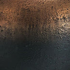 Brown metal lamp base with textured speckling and dark finish