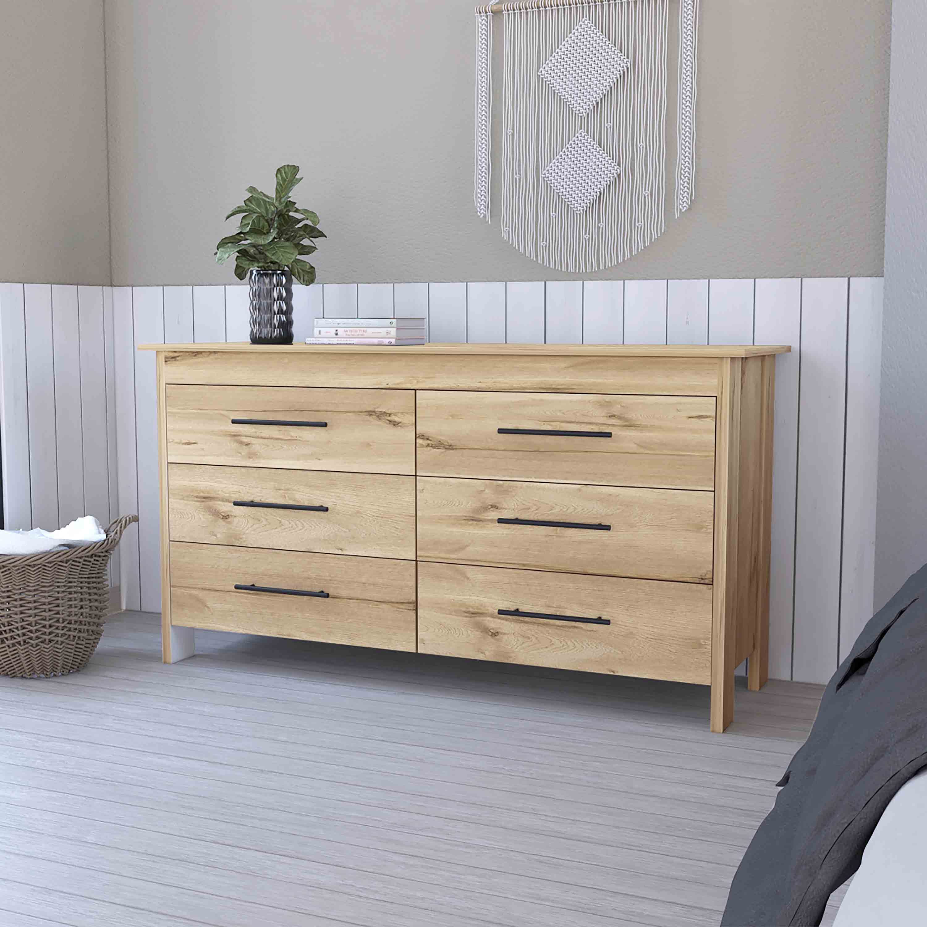 Luxor 6-Drawer Double Dresser | Bedroom Storage Solution