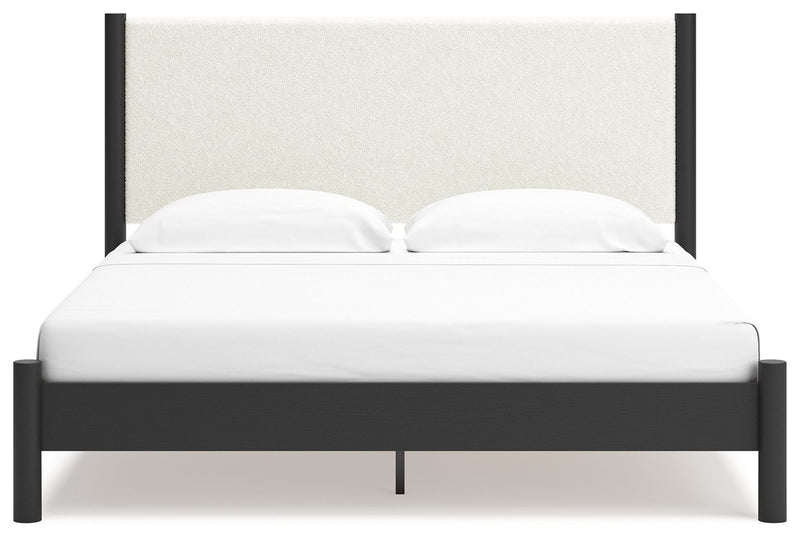 Cadmori - Upholstered Panel Bed