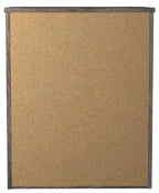 Two-drawer night stand back panel with tan textured surface