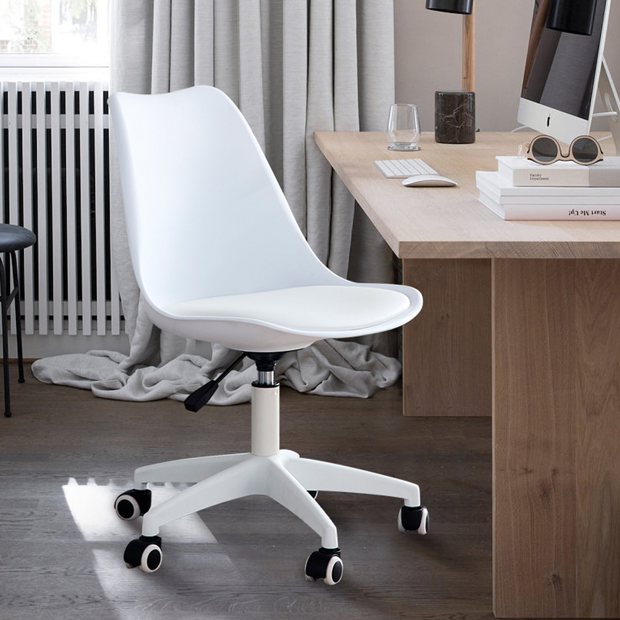 Modern Home Office Desk Chair, Adjustable 360° Swivel