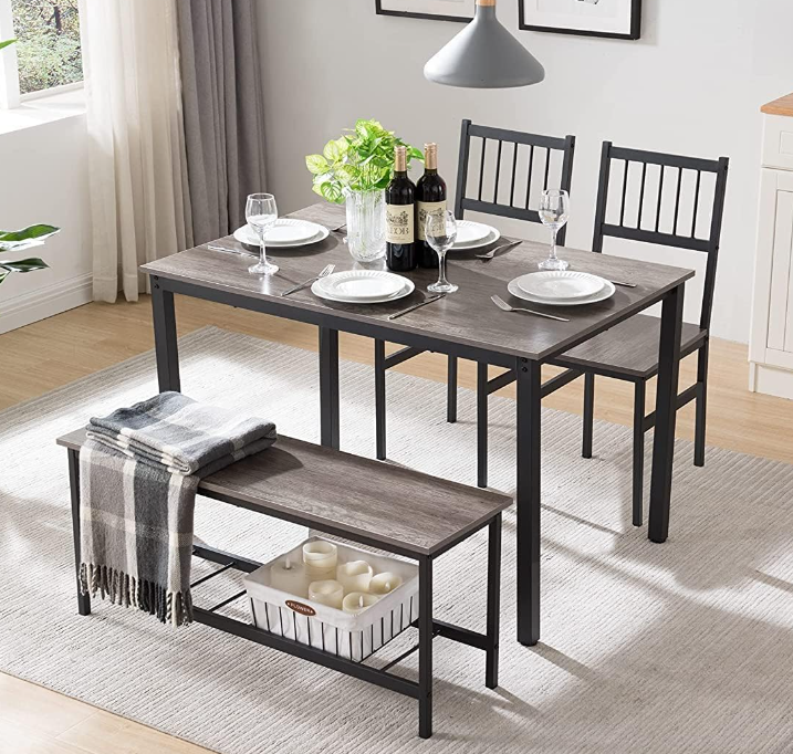 Kitchen Table Set for 4 w/ Benches | [Brand Name]