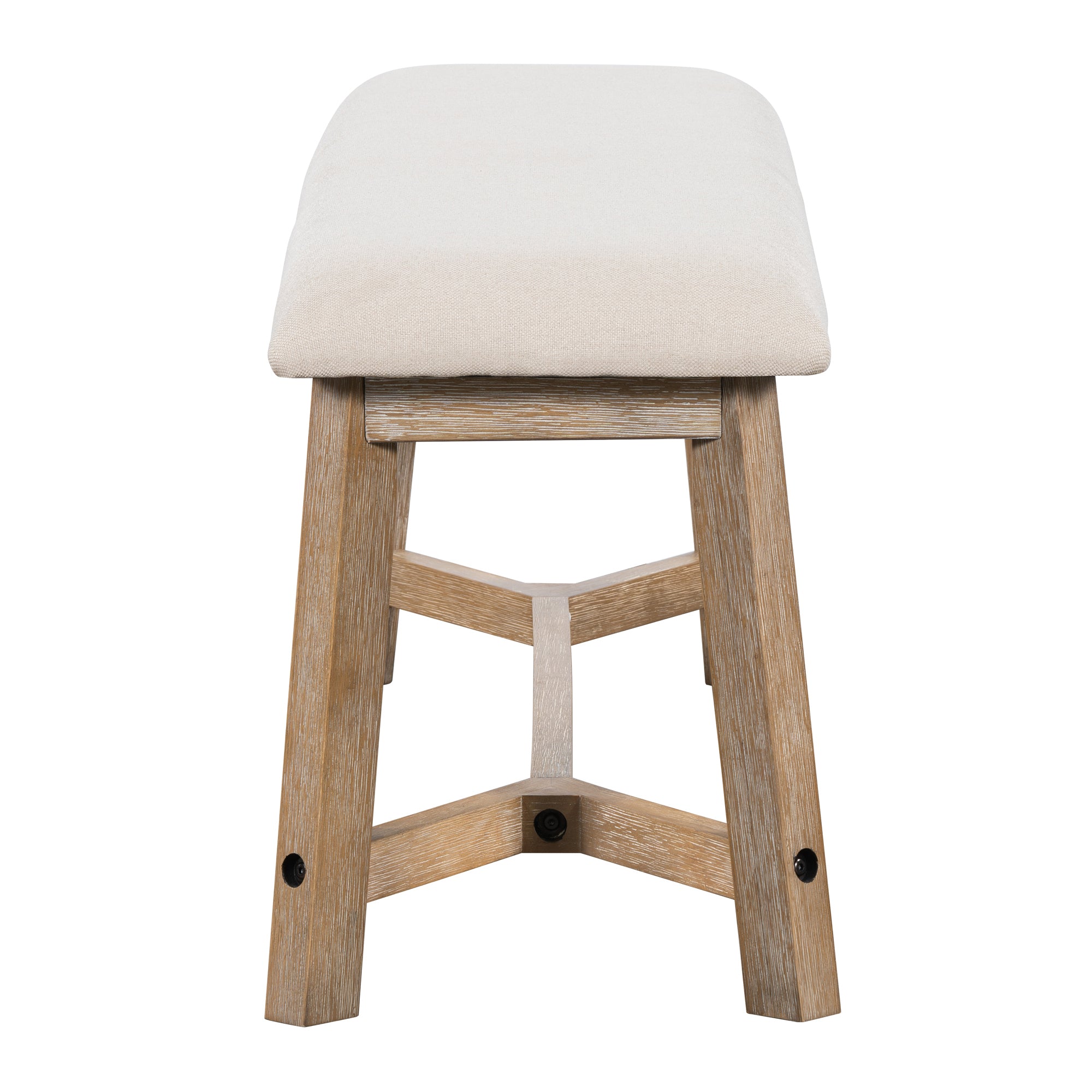 6-Piece Farmhouse Dining Set (Natural Wood)