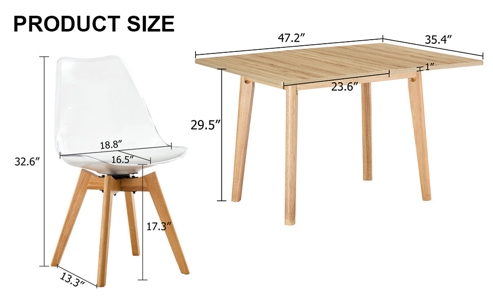 Foldable Computer Desk w/ 4 Chairs - ZD-1545 C-1162