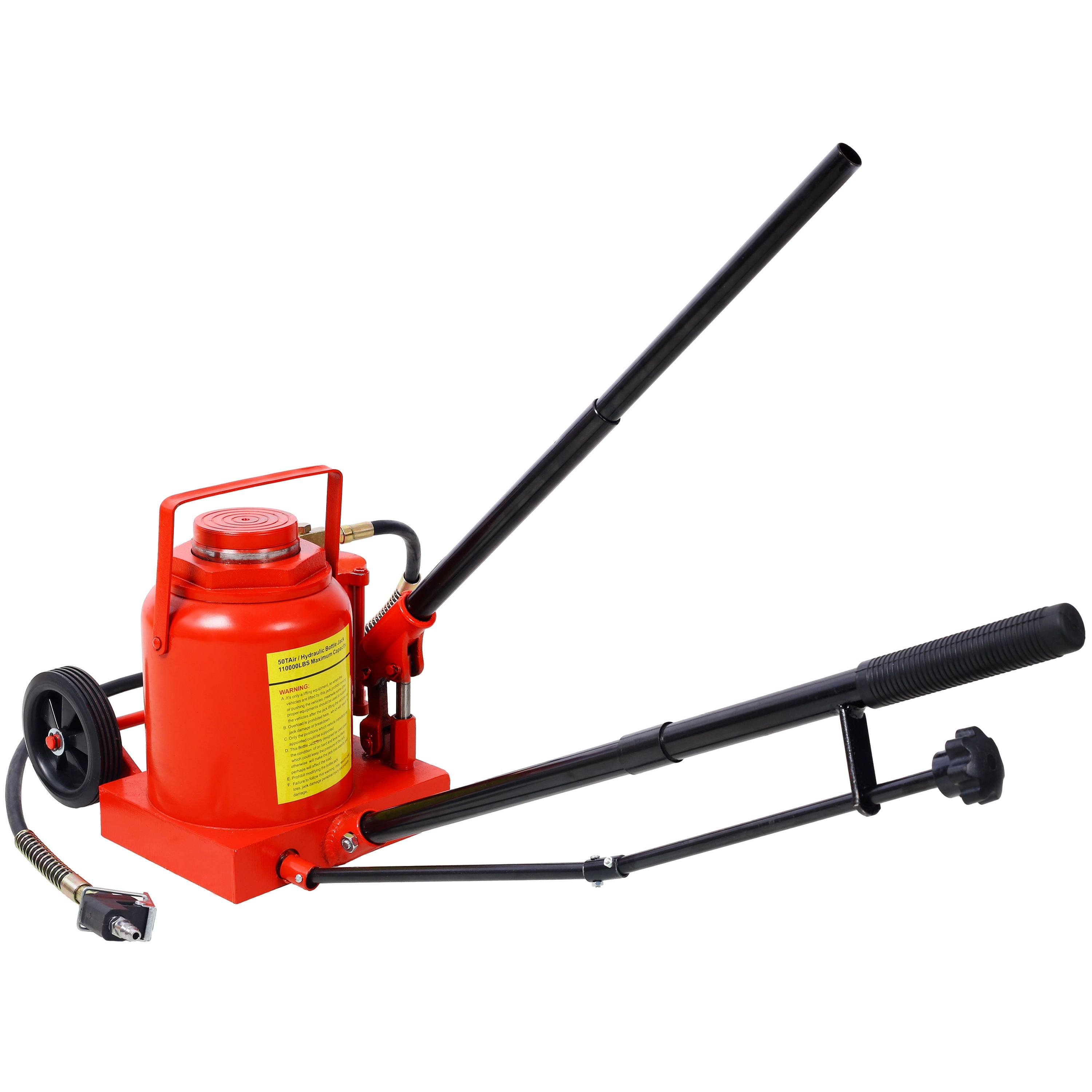50 Ton Air Hydraulic Bottle Jack - 100,000 lbs-American Furniture Outlet