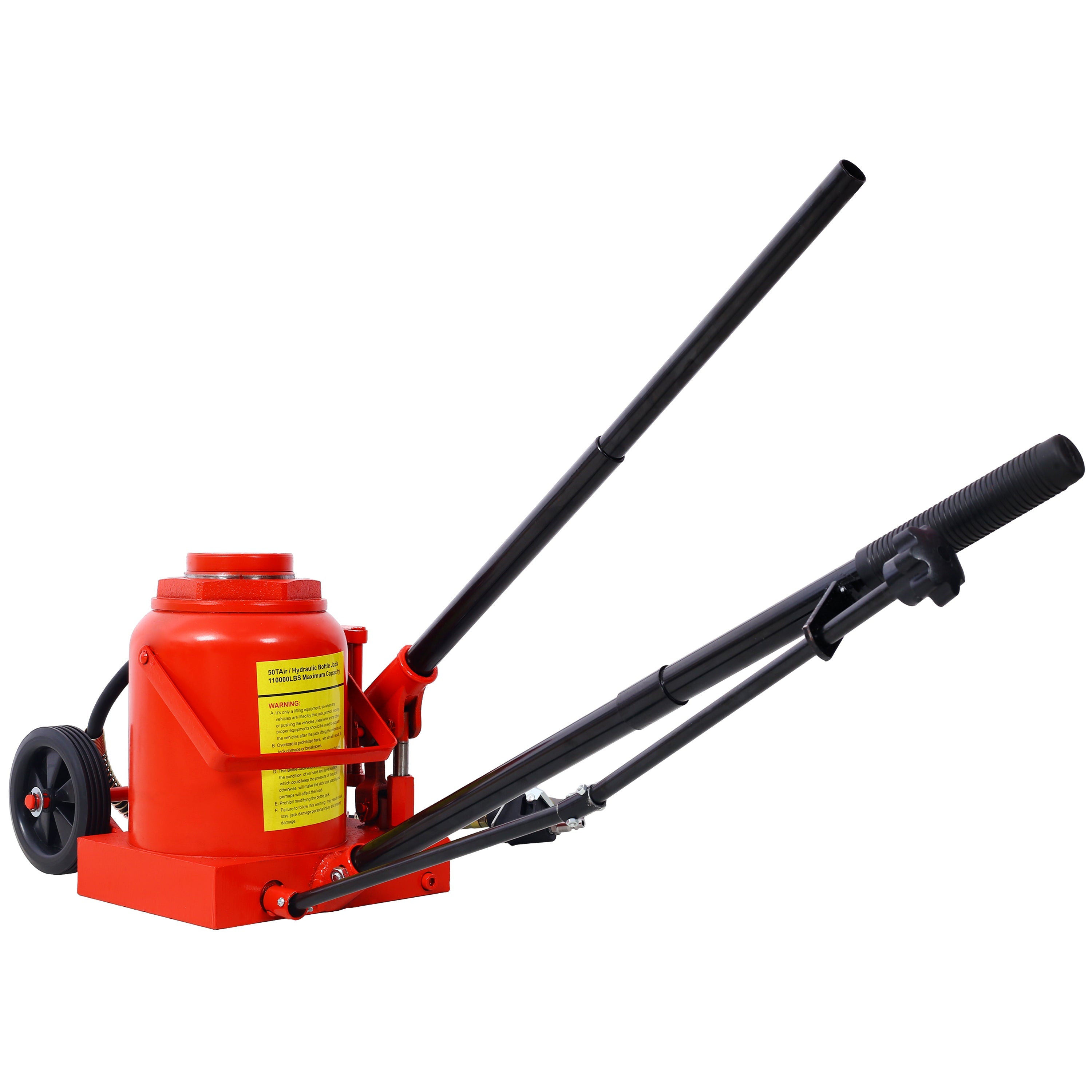 50 Ton Air Hydraulic Bottle Jack - 100,000 lbs-American Furniture Outlet