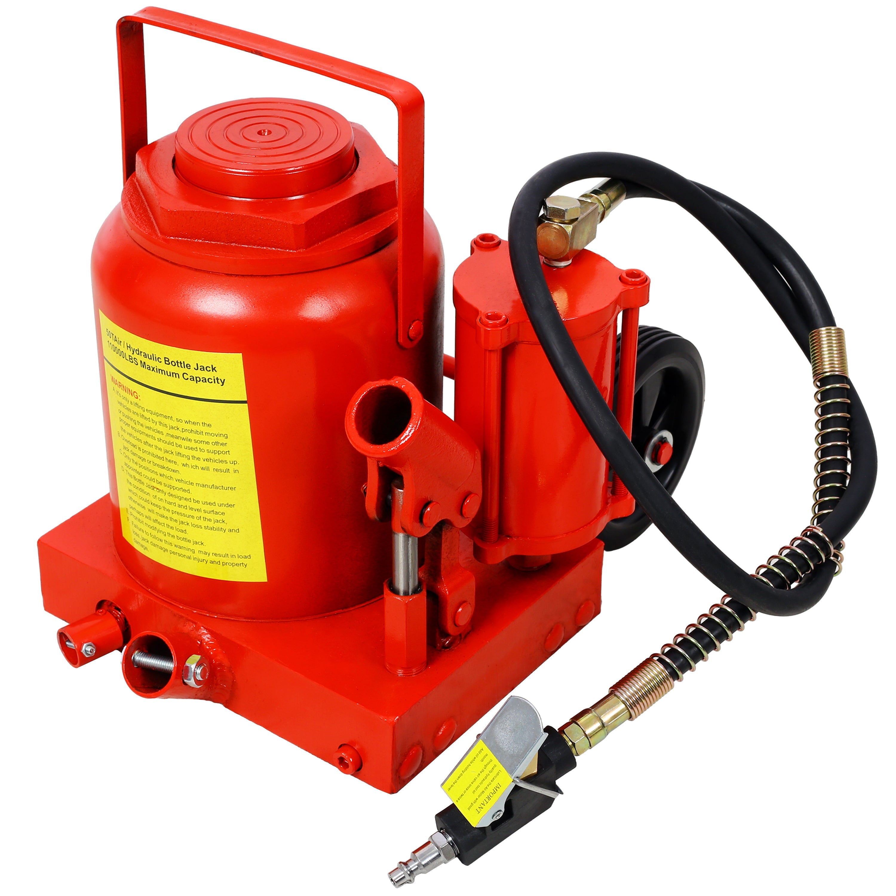 50 Ton Air Hydraulic Bottle Jack - 100,000 lbs-American Furniture Outlet