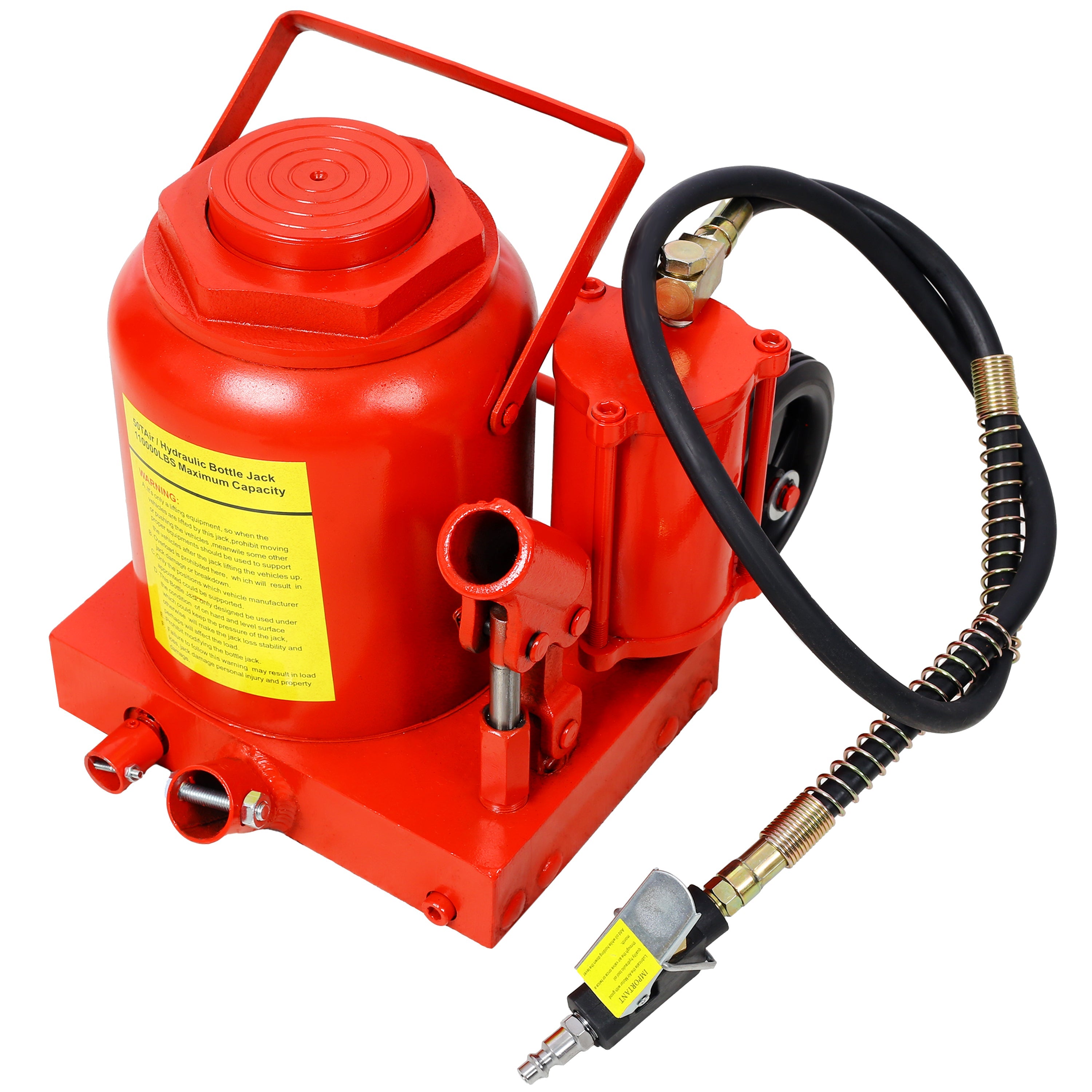 50 Ton Air Hydraulic Bottle Jack - 100,000 lbs-American Furniture Outlet