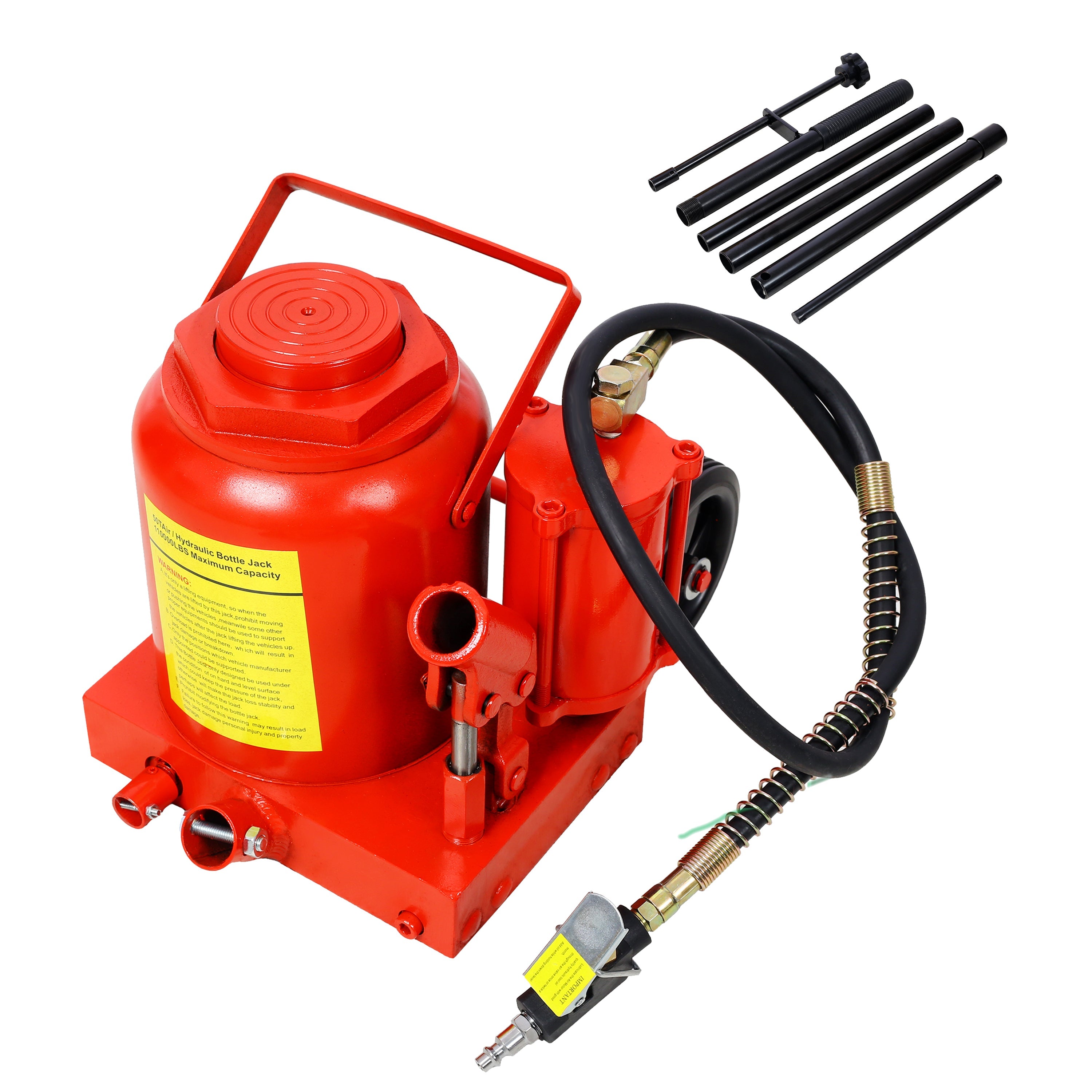 50 Ton Air Hydraulic Bottle Jack - 100,000 lbs-American Furniture Outlet