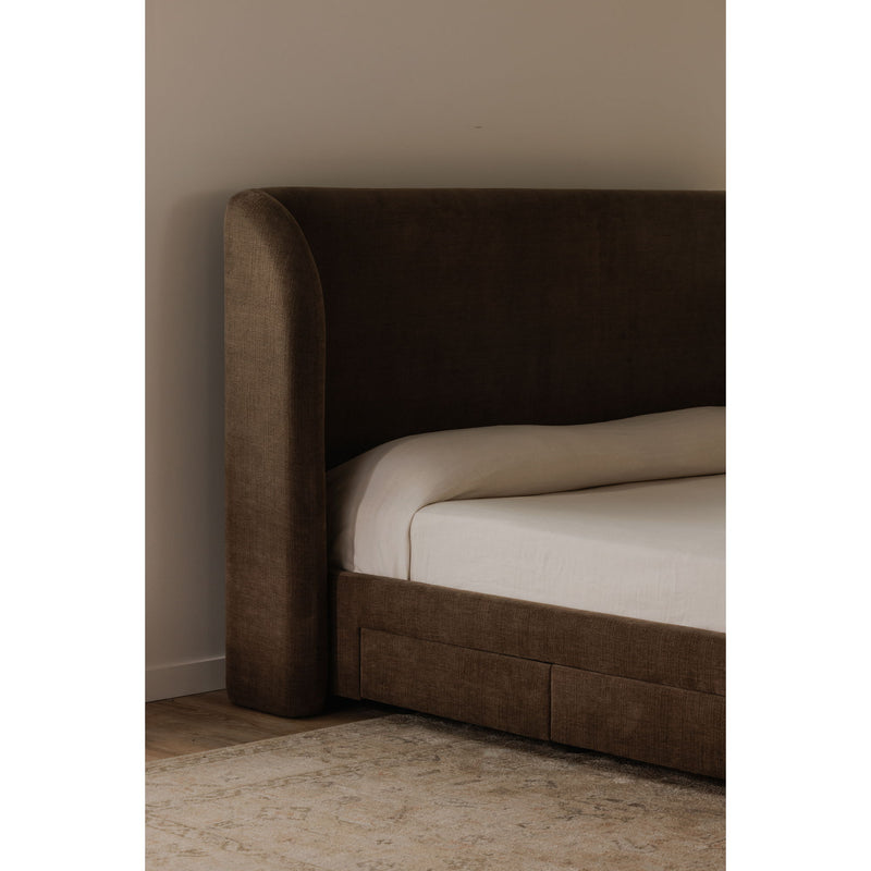 Sophia - King Bed - Brown