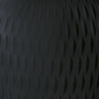 Etney vase close-up, dark gray textured surface with embossed wave pattern