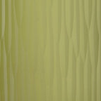 Green glass vase surface with vertical ribbed texture and subtle wave pattern.