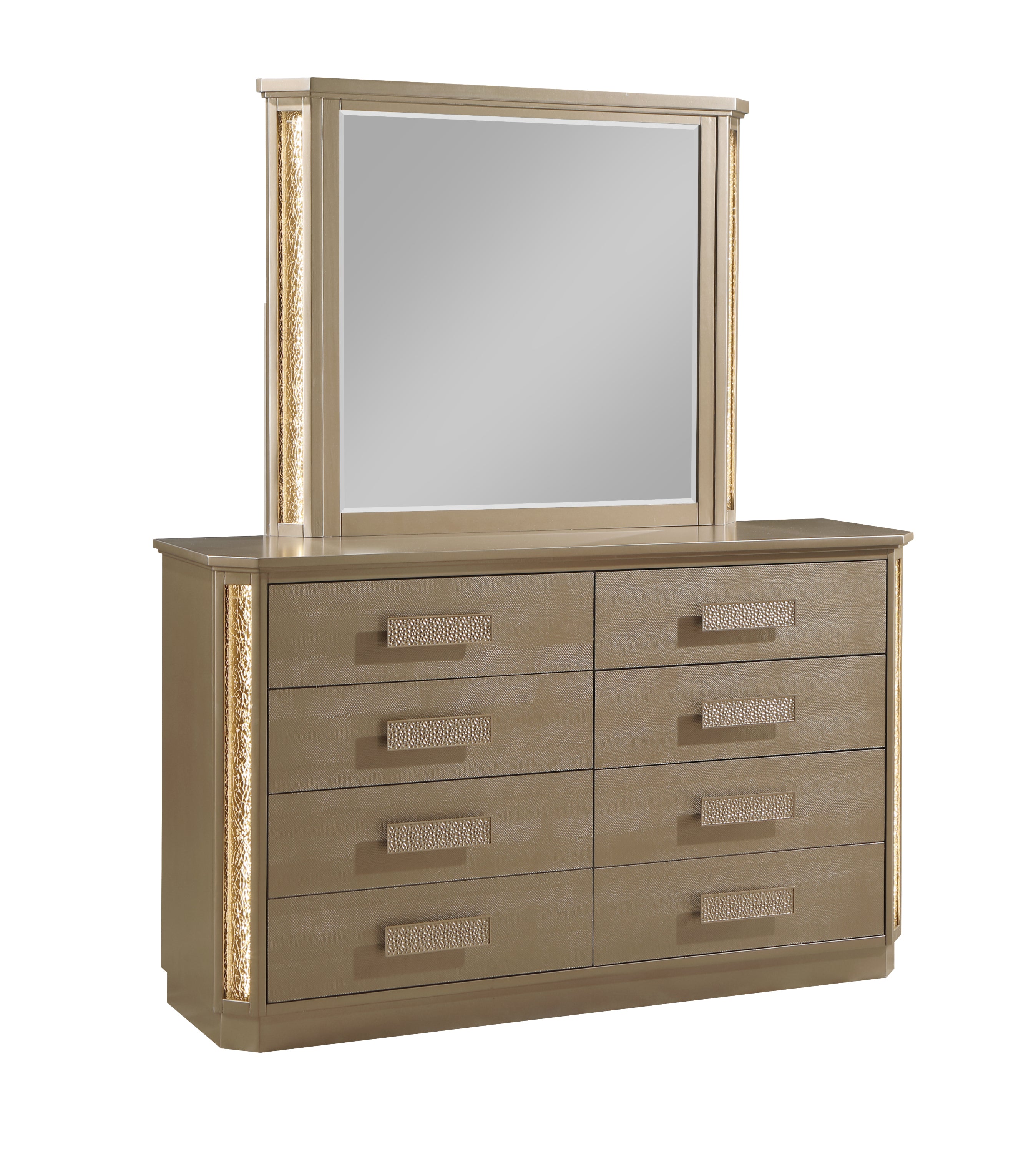 Gold Wood Dresser