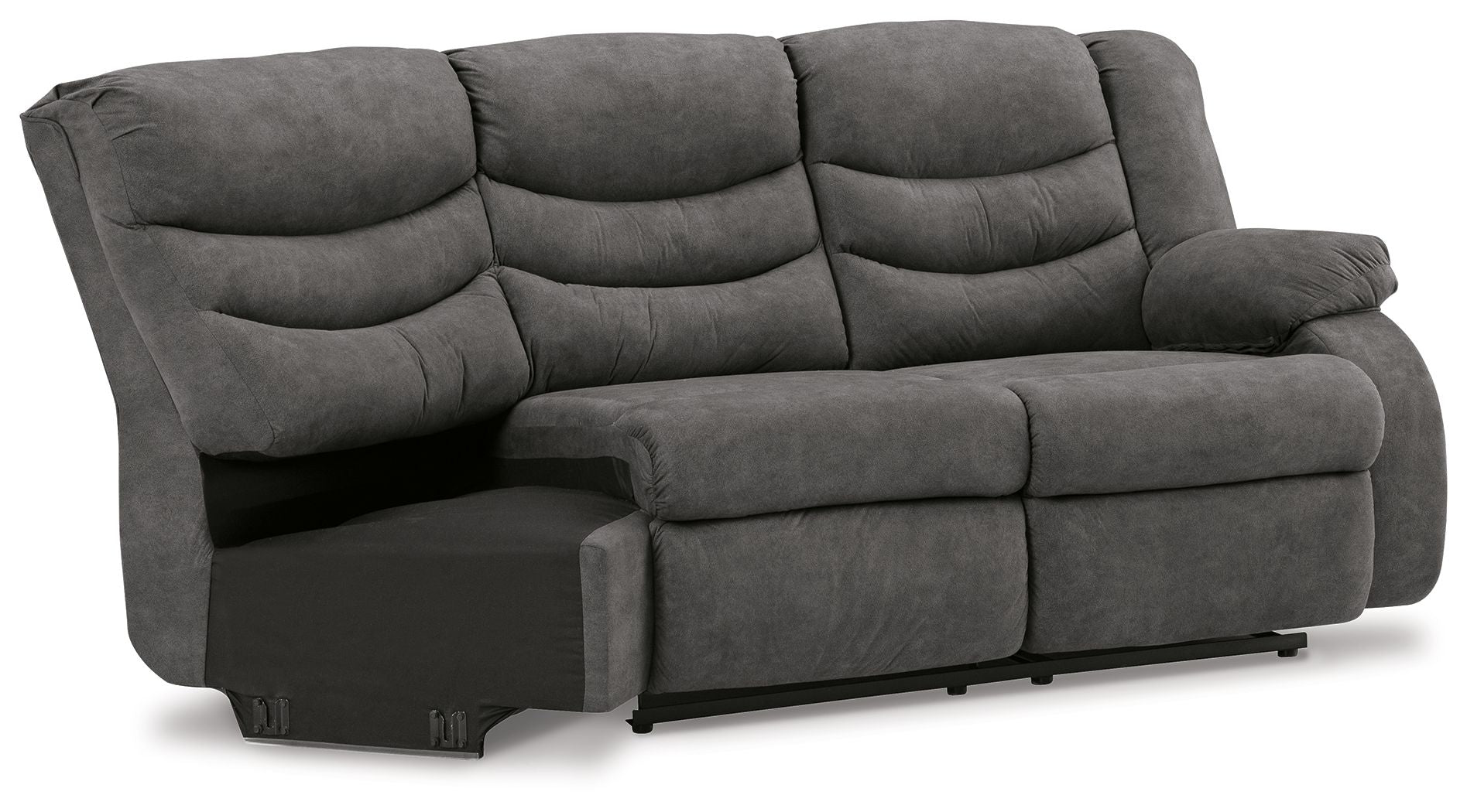 Partymate - Slate - Raf Reclining Loveseat