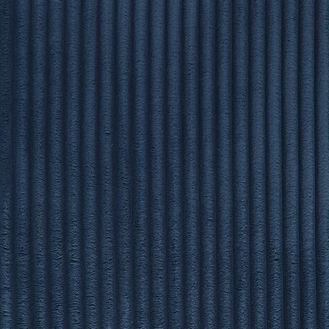 Navy ribbed upholstery fabric close-up