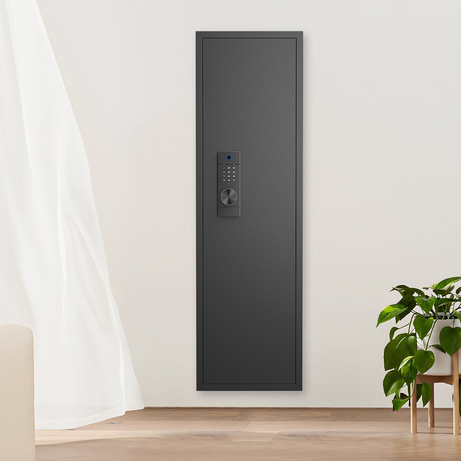 53" Fingerprint In-Wall Safe - Hidden Gun Safe-American Furniture Outlet