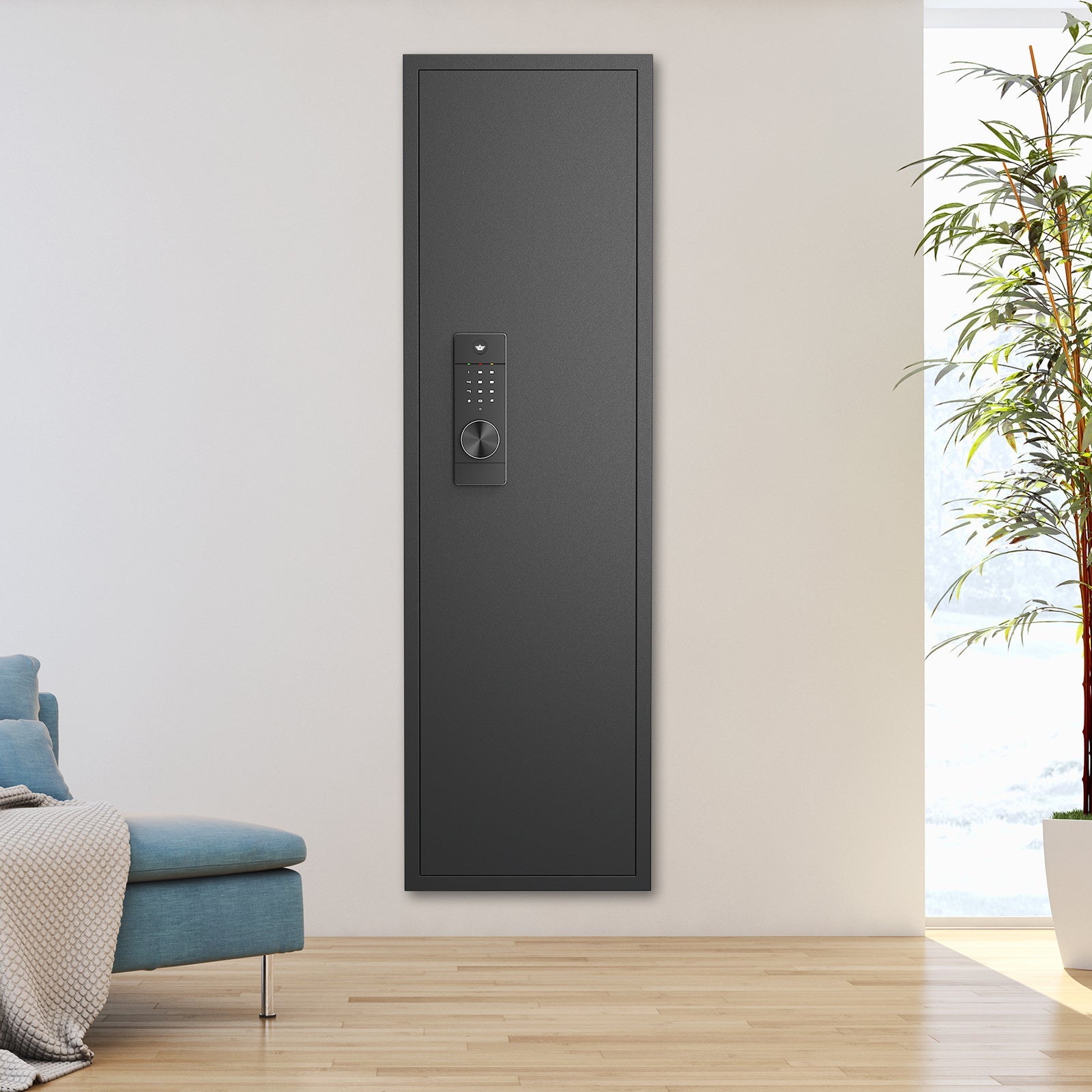 53" Touch Panel In-Wall Safe - Hidden Gun Safe-American Furniture Outlet