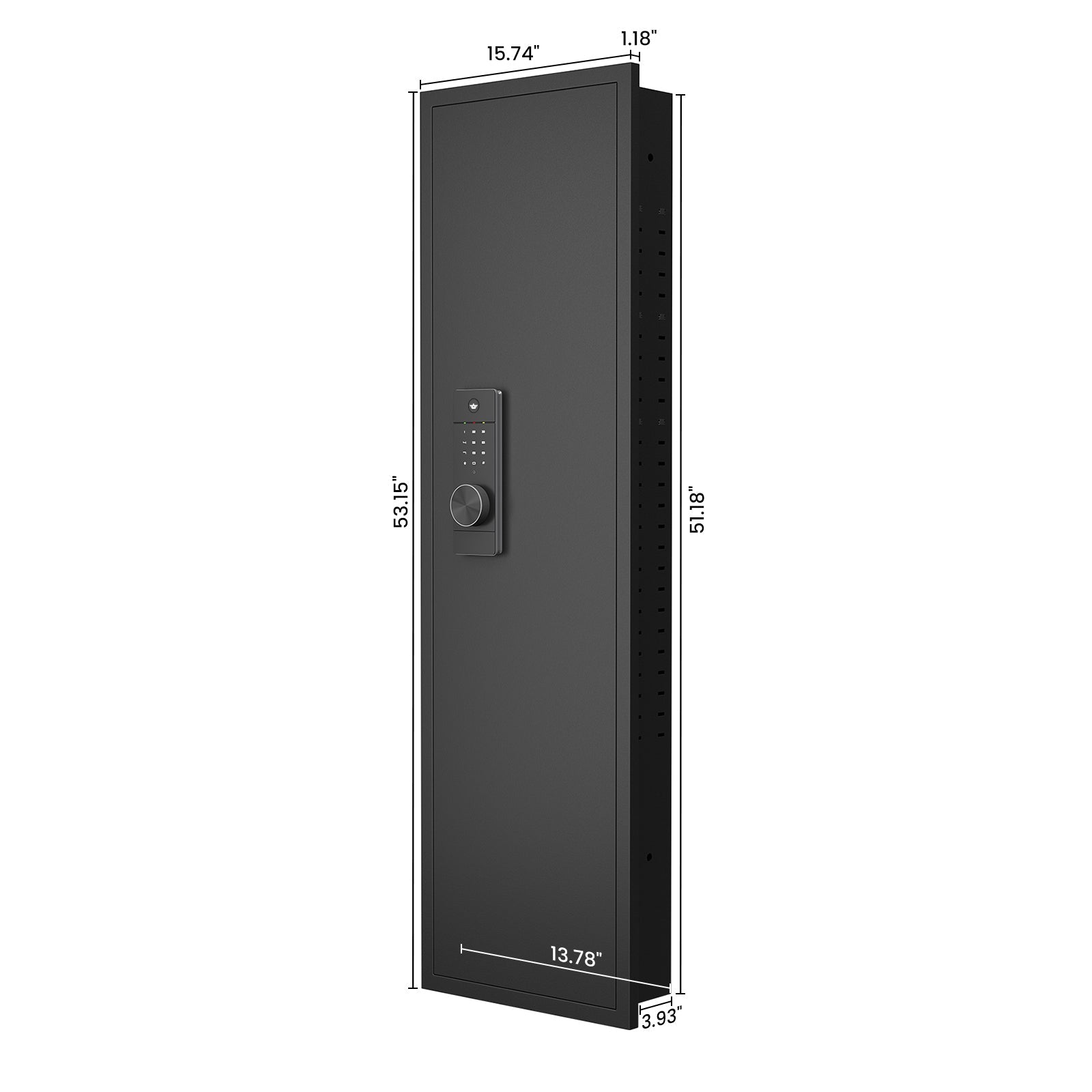53" Touch Panel In-Wall Safe - Hidden Gun Safe-American Furniture Outlet