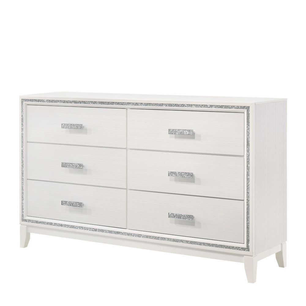 Haiden White Finish Dresser - Modern Bedroom Storage
