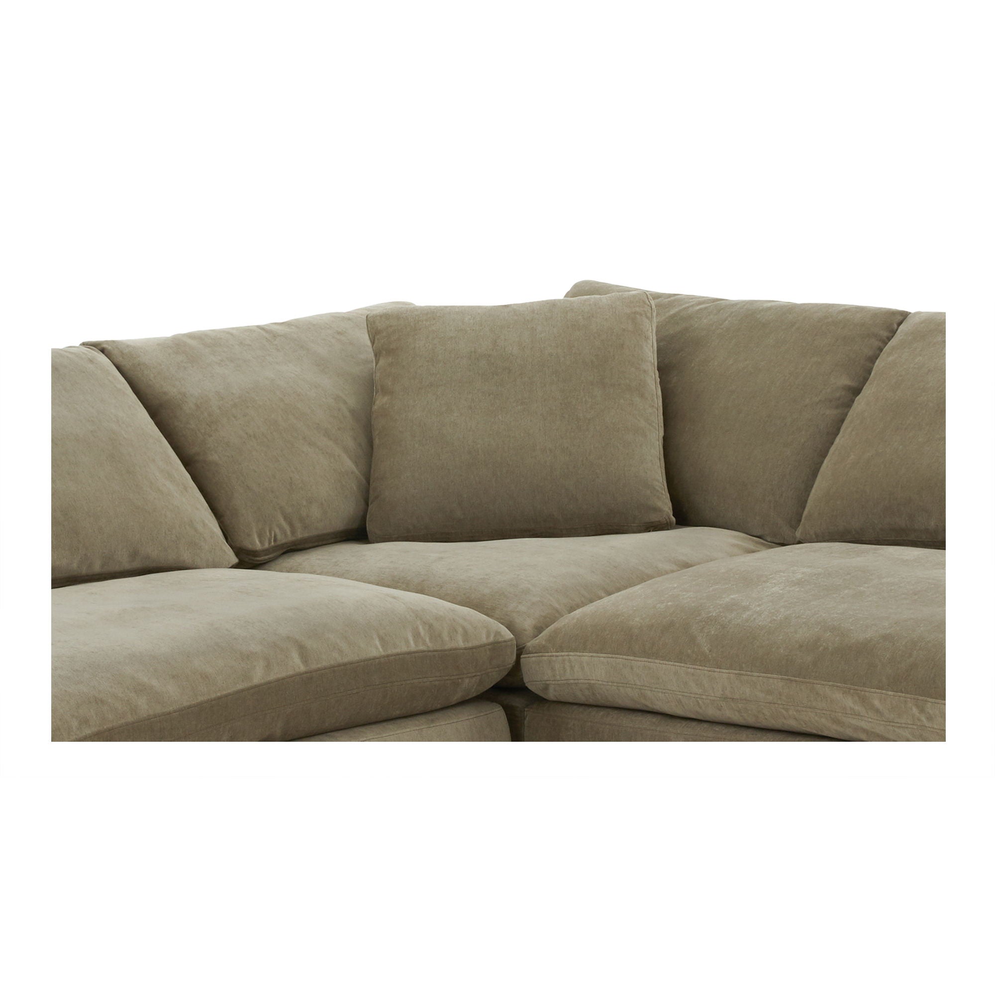 Terra Classic Desert Sage Performance Modular Sectional - Scandinavian Style-Stationary Sectionals-American Furniture Outlet