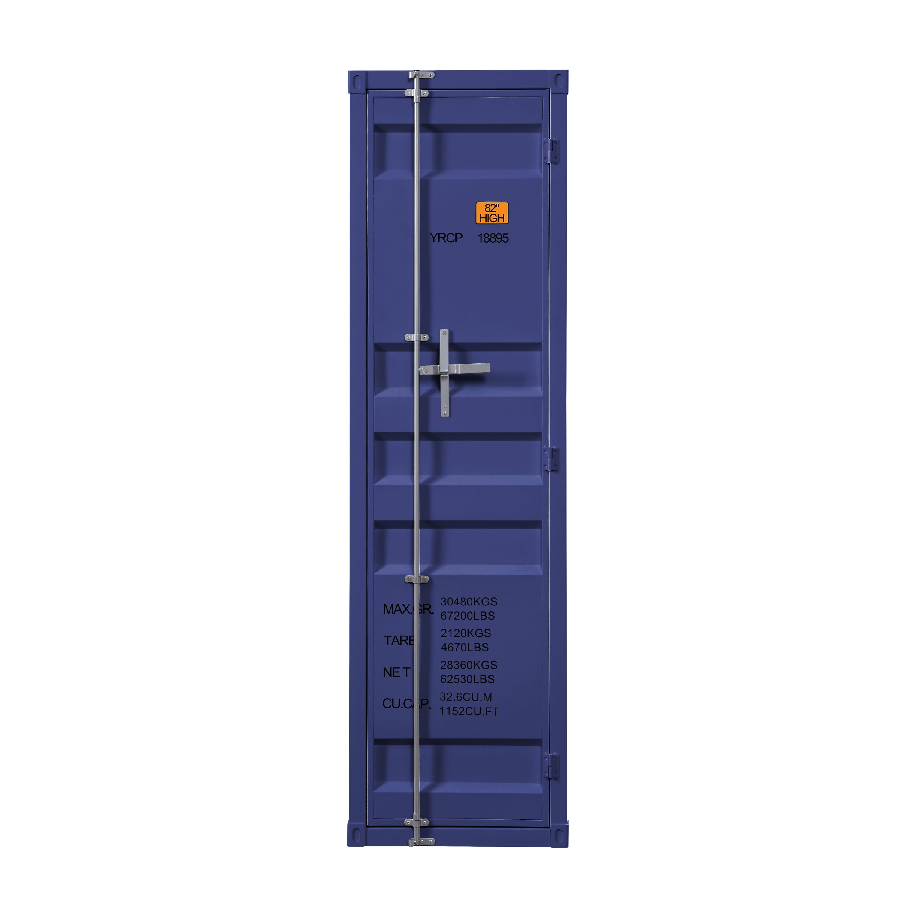 Blue Wardrobe w/ Full-Length Lock
