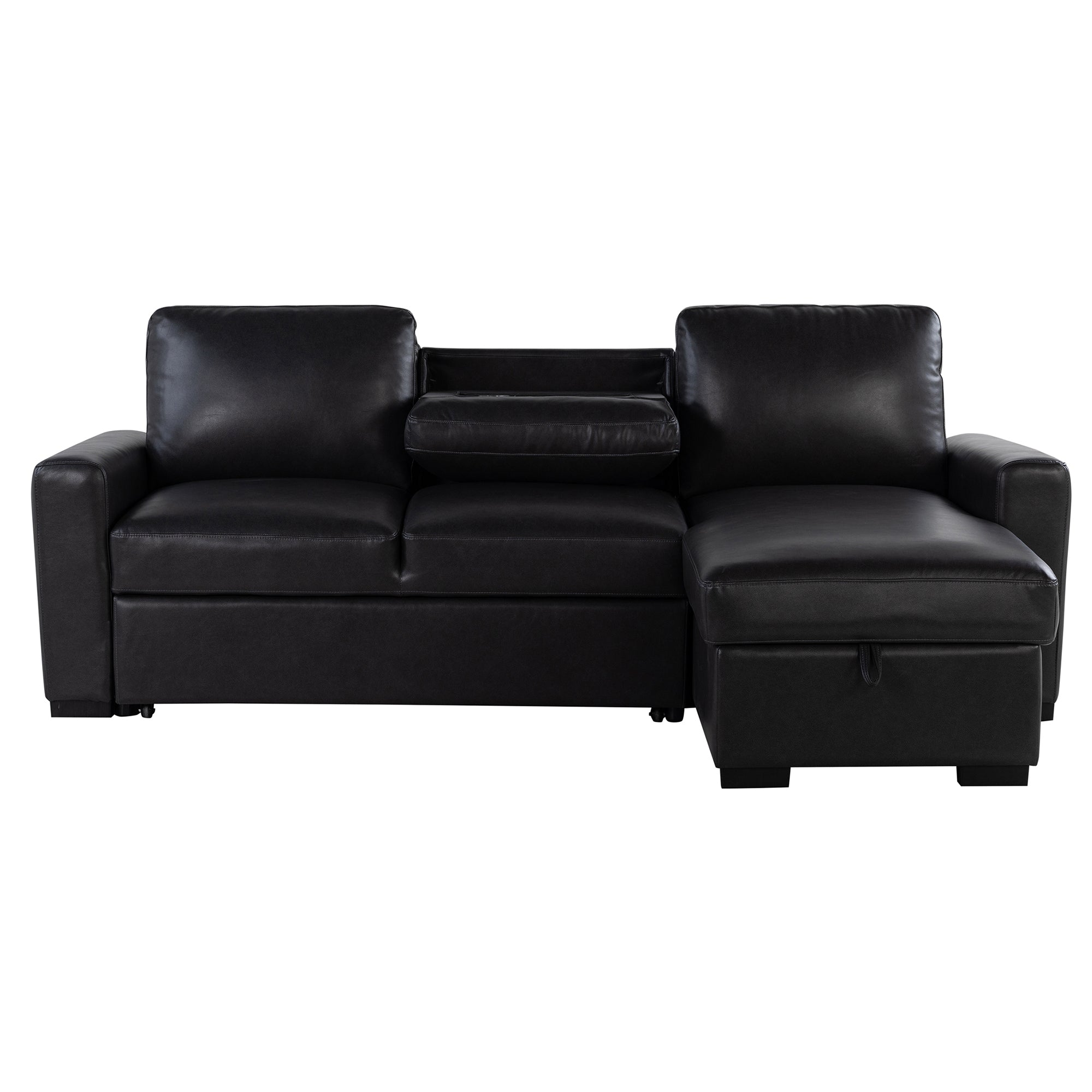 Montero Charcoal-Black Complete Sofabed - Modern Design