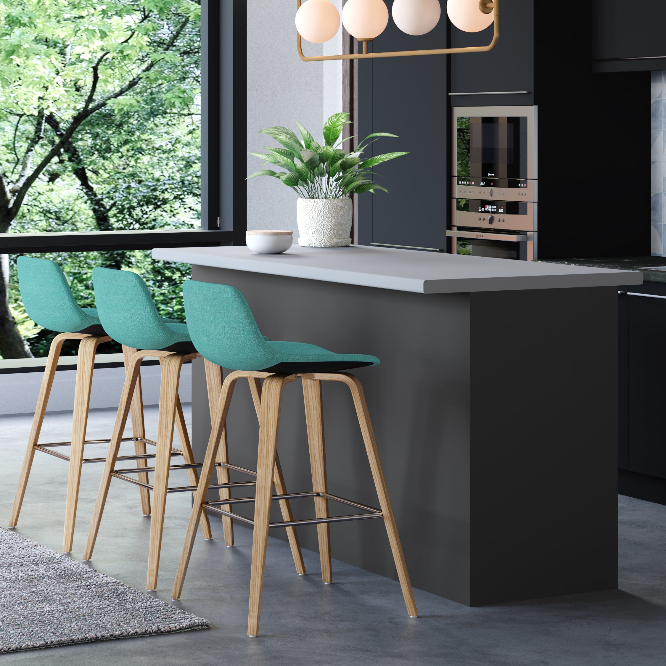 Harvard Bentwood Counter & Bar Stools - Set of 2