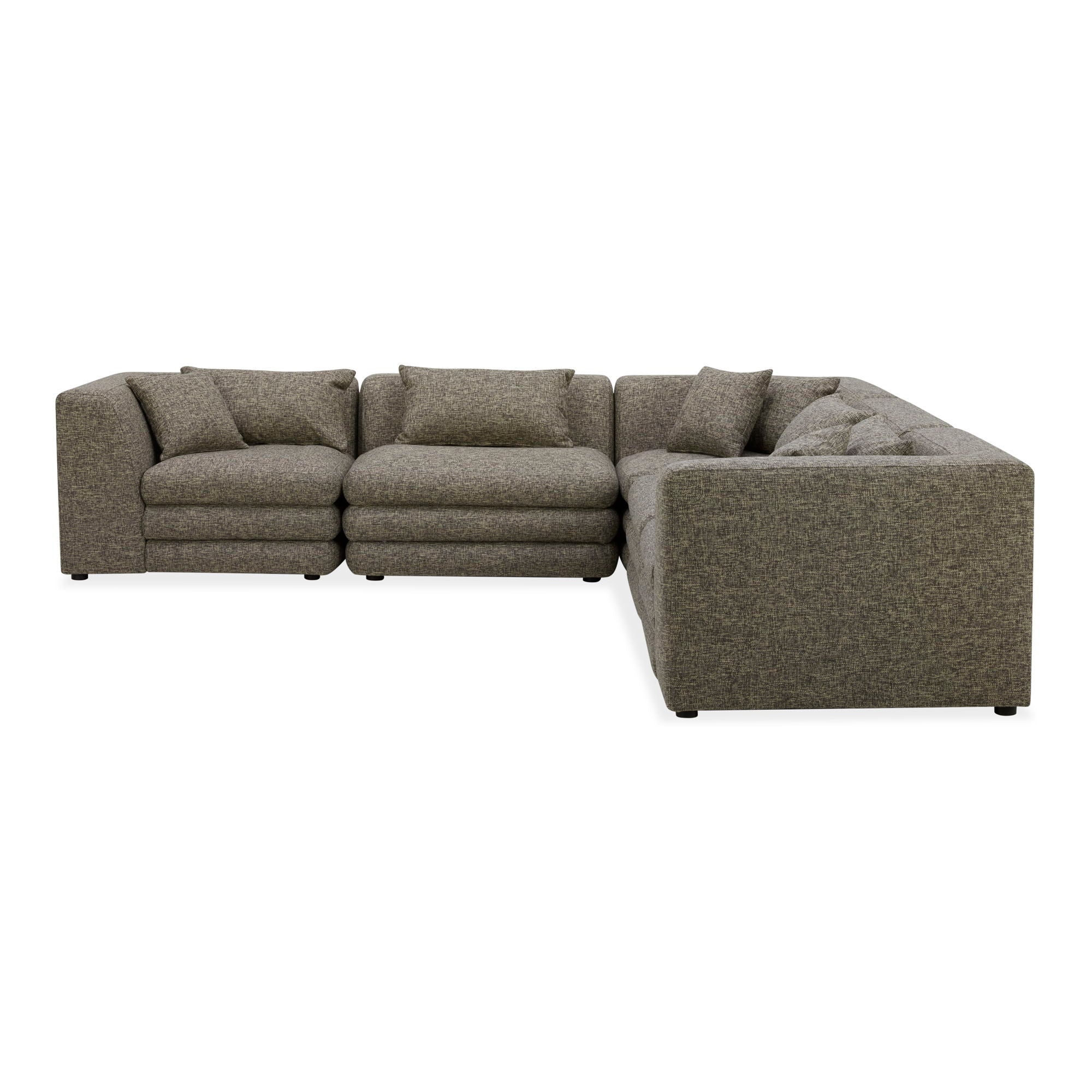 Lowtide - Classic L Modular Sectional - Surie Shadow-Stationary Sectionals-American Furniture Outlet
