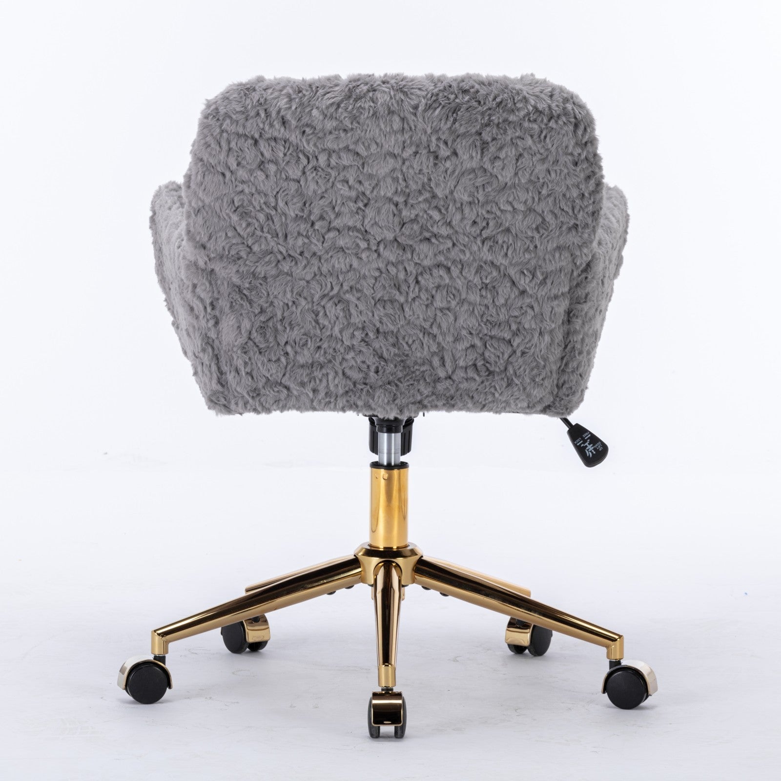 Velvet Swivel Office Chair w/ Gold Base