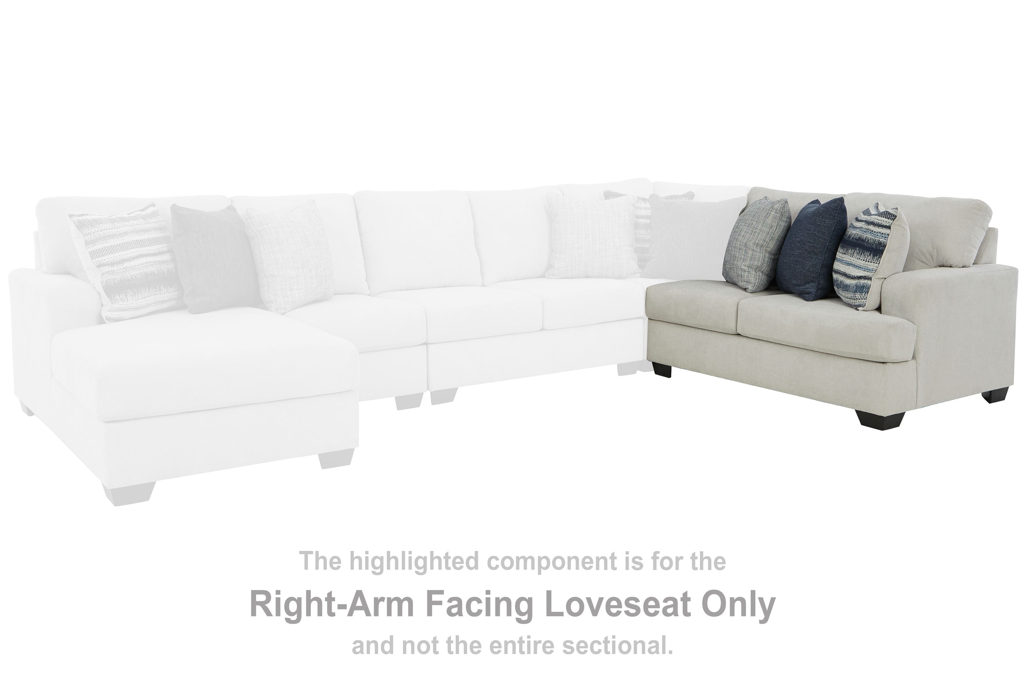 Lowder - Stone - RAF Loveseat