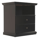 Maribel - Black - One Drawer Night Stand