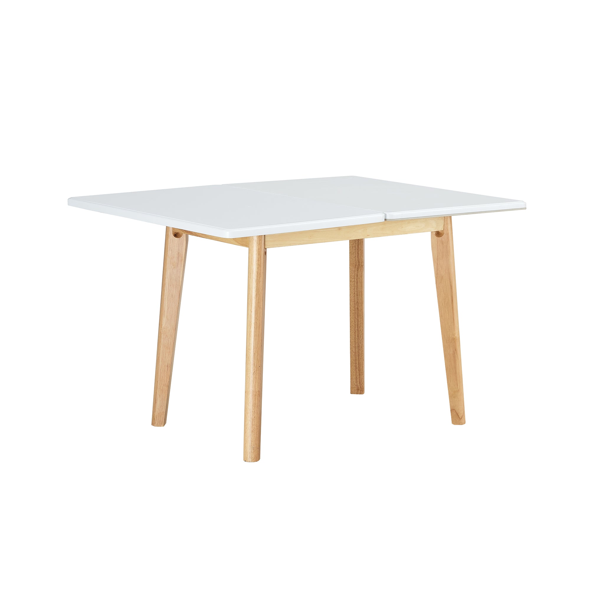 Foldable Sintered Stone Table - Rubber Wood Legs