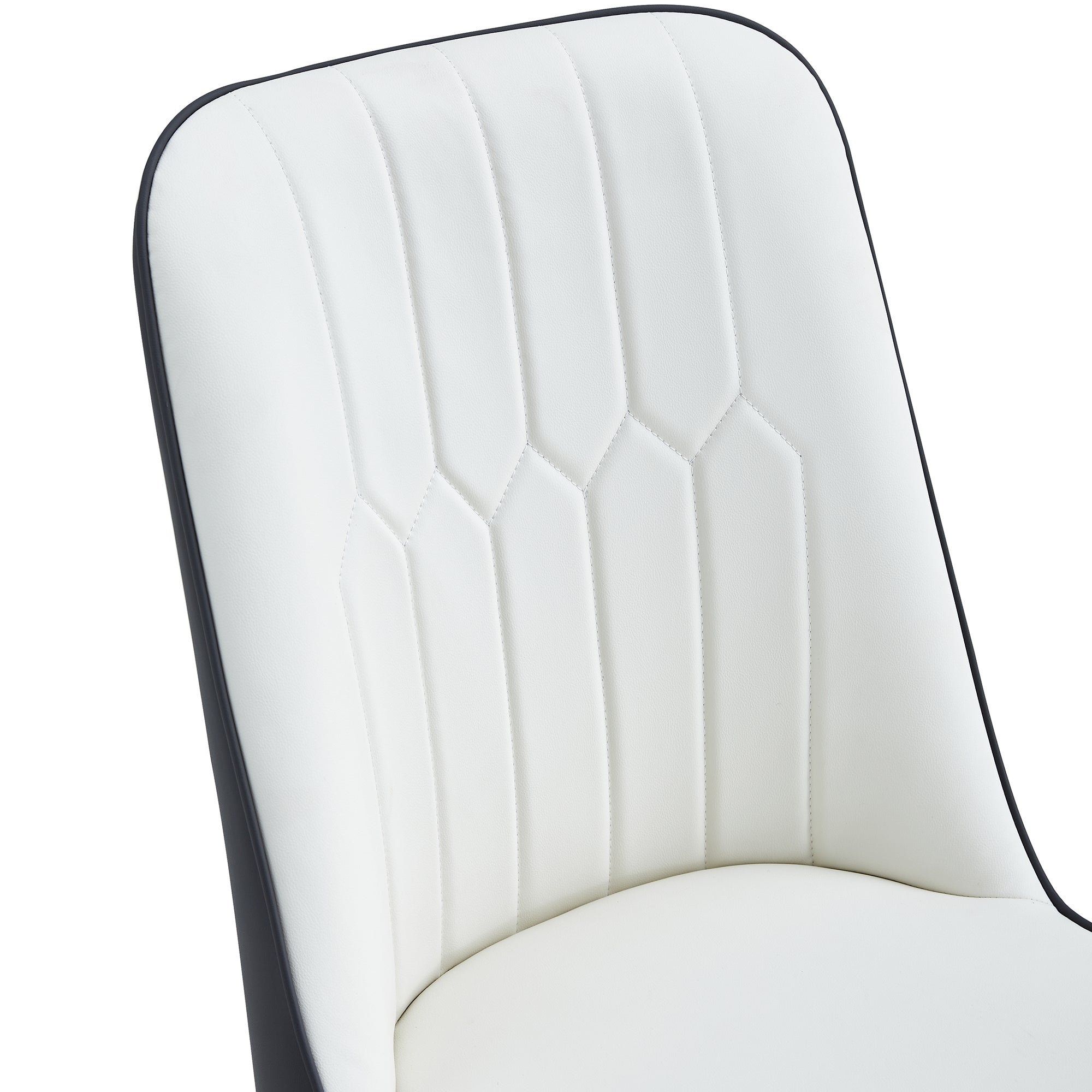 9-Piece Dining Set with Marble-Like Table & 8 Chairs