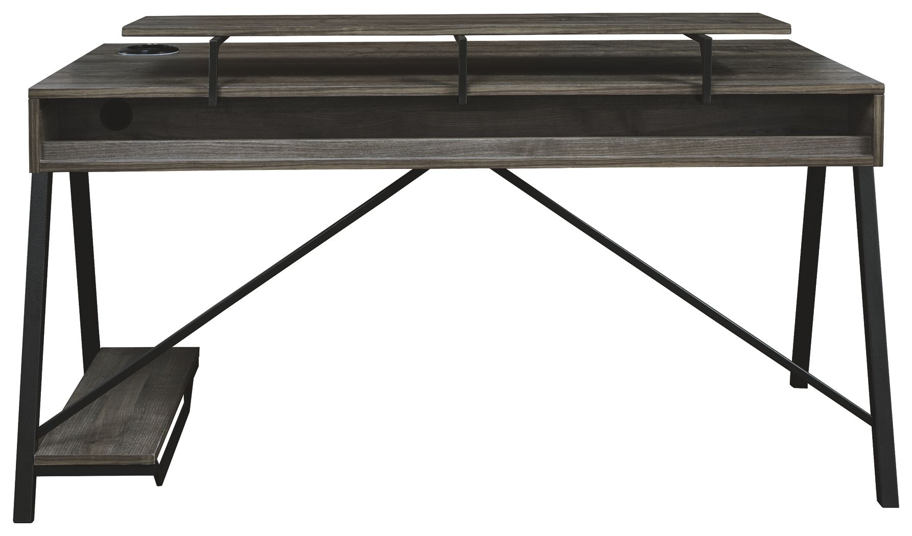 Barolli - Gunmetal Gray - Gaming Desk