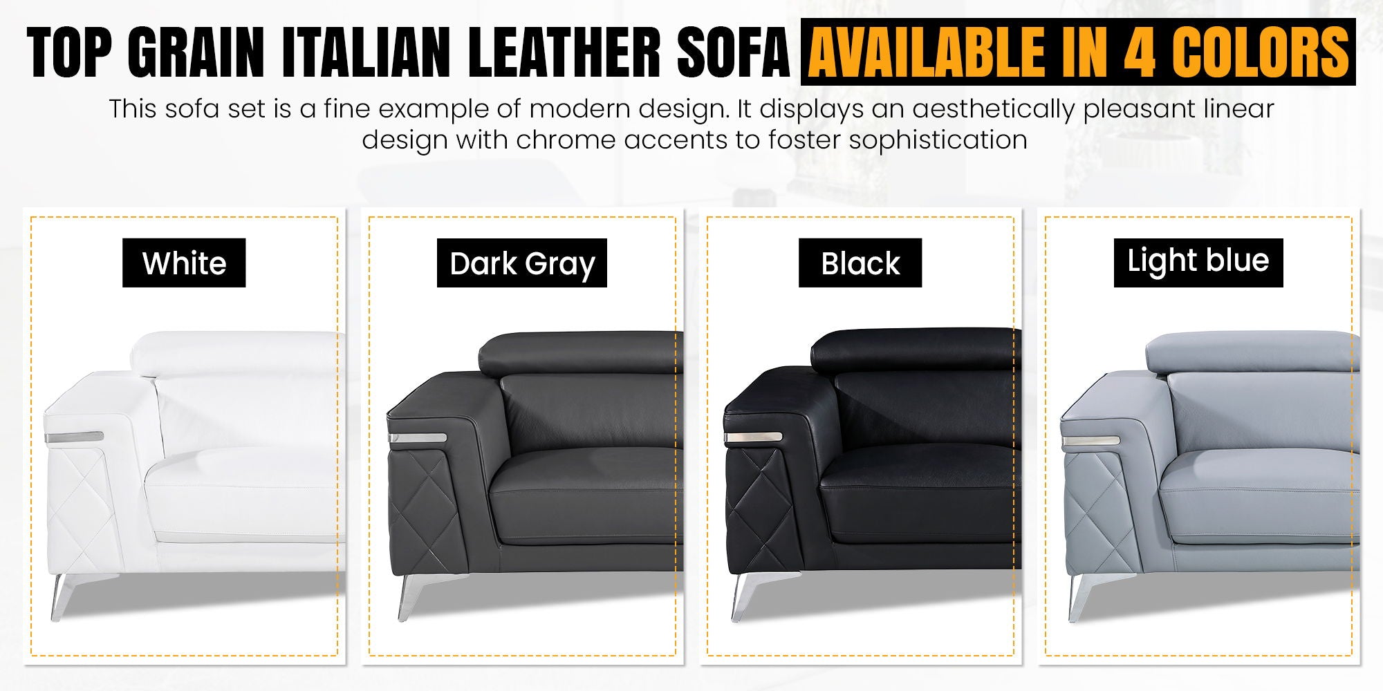 1140 - Top Grain Italian Leather Sofa