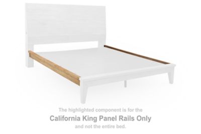 Sherbana - California King Panel Rails - Light Brown