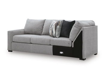 Lakepoint - LAF Sofa With Corner Wedge - Nickel